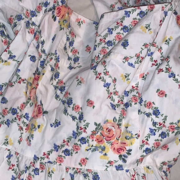 White Floral Midi Dress - Picture 3 of 3